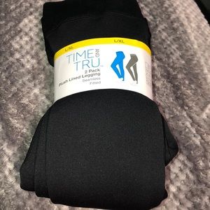 2 pack/ Plush lined leggings